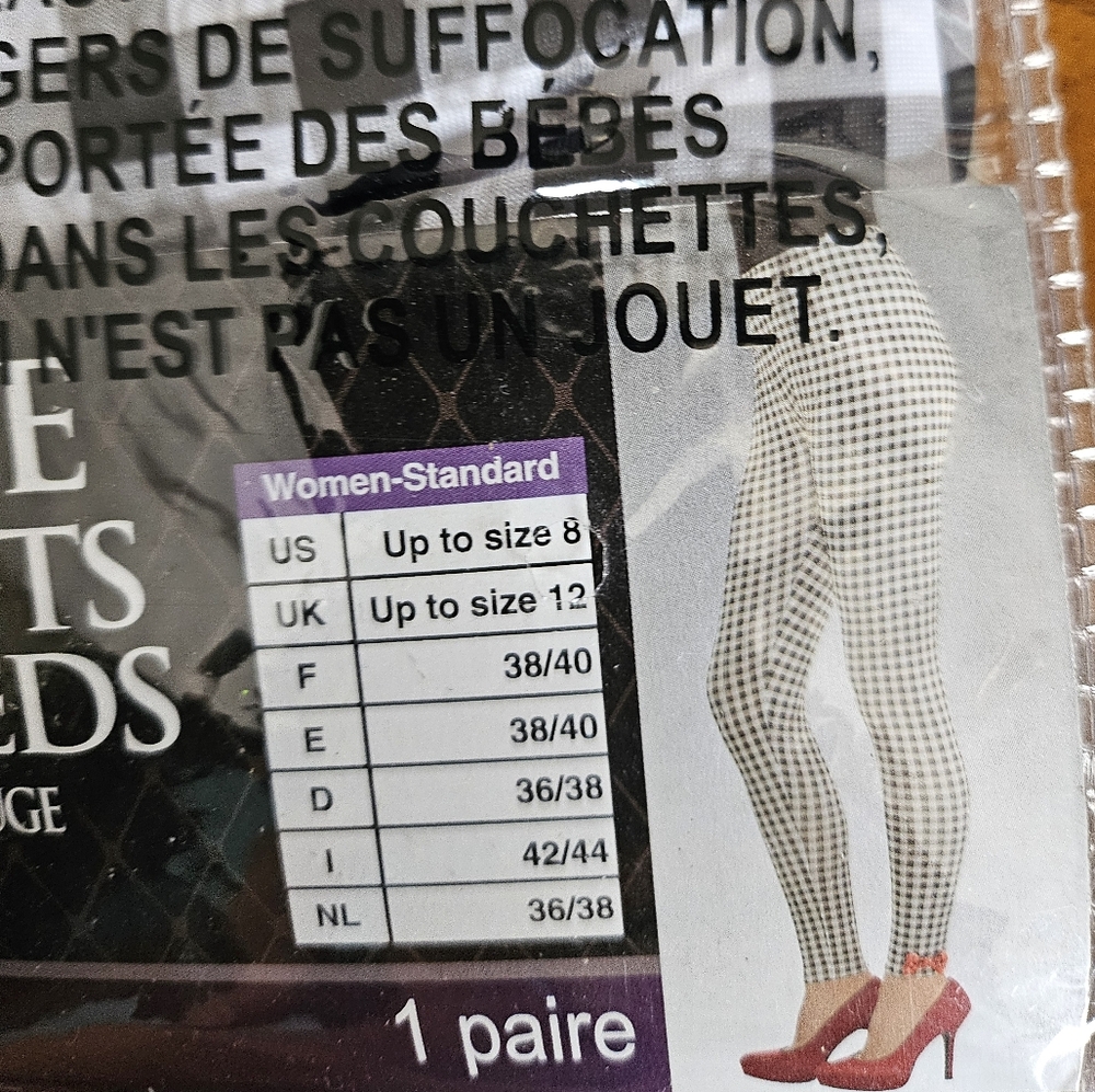 Red Riding Hood Leggings Adult - Picture 2 of 5